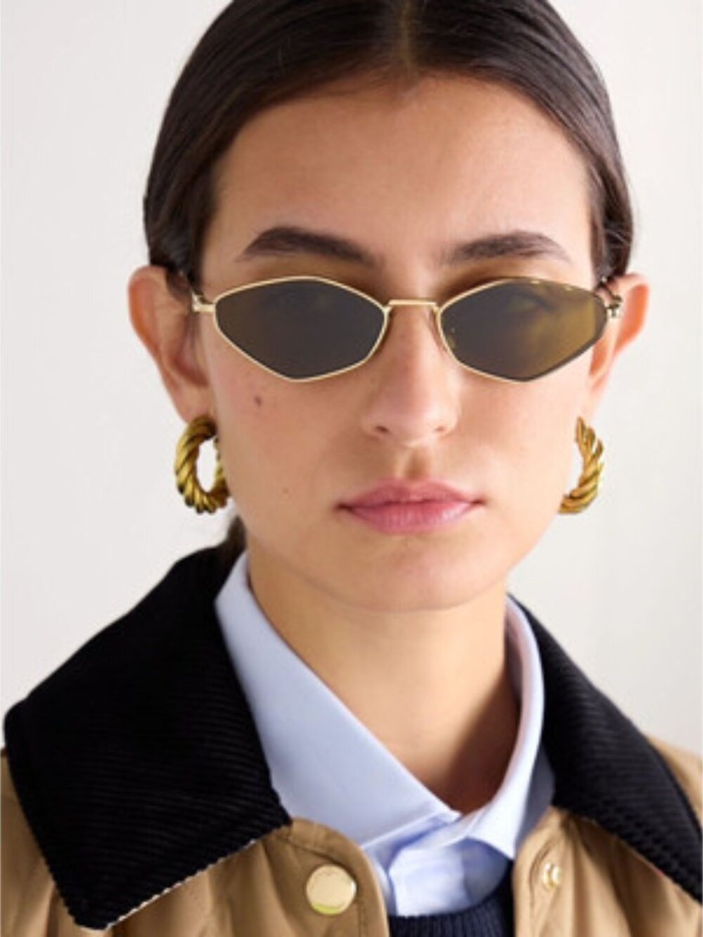 NEW MIU MIU SUNGLASSES MU56ZS 5AK09Z WOMEN SMU 56Z 5AK09Z GOLD MU 56ZS EYEWEAR - Picture 4 of 7